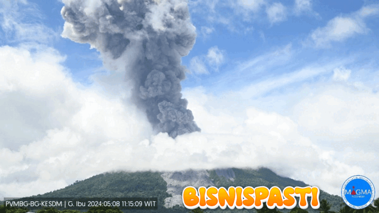 Gunung Ibu Erupsi Lagi Kamis Pagi 19 Desember 2024, Semburkan Abu Vulkanik 1.500 Meter